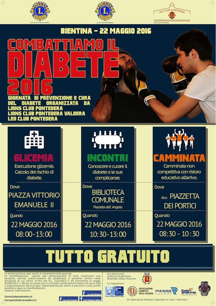 Locandina -Combattiamo diabete